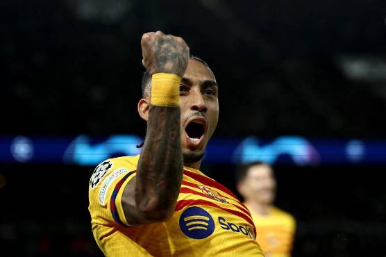 Raphinha jugó 75 minutos y anotó dos goles. Partidazo del brasileño.