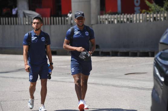 Carlos Argueta y Yeison Mejía hicieron el viaje a San Pedro Sula para el partido contra Marathón.