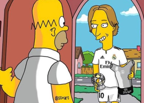 Imperdible: Así se ven Messi, Cristiano Ronaldo y las estrellas del fútbol en los Simpsons