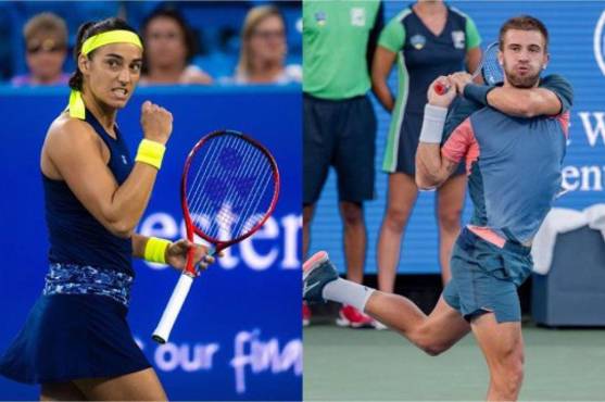 Borna Coric y Caroline García son los nuevos campeones en Cincinnati en cada categoría.