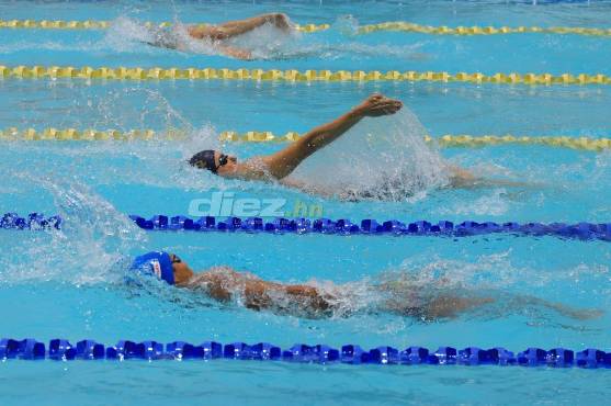 Gabriel Martínez durante su participación en los relevos.