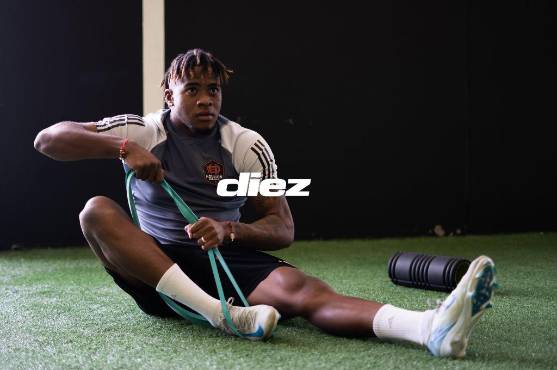 Exon trabaja al cien por ciento y dice que quiere llegar al fútbol de Europa en su momento. Foto: Mauricio Ayala