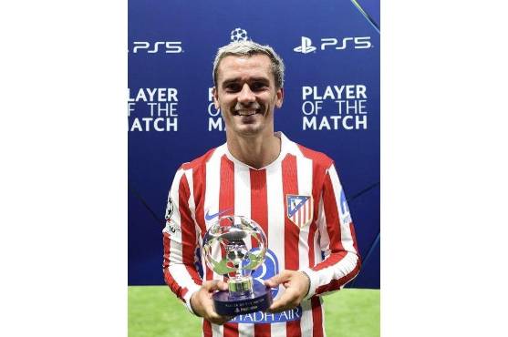 Antoine Griezmann, Hombre del Partido de la UEFA en su último partido de la Champions League de todos los tiempos en el Metropolitano.