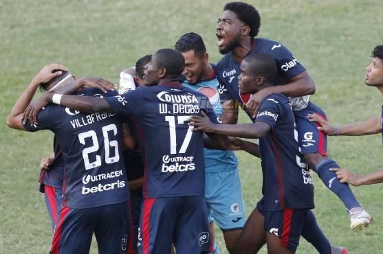 Así celebró el Motagua la goleada en el Yankel Rosenthal.