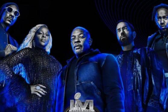 Poster oficial de los cantantes del show de medio tiempo.