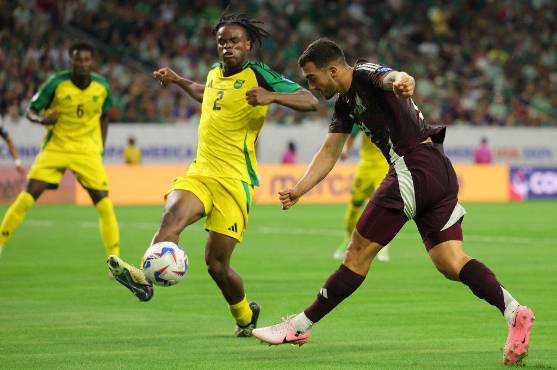 México no encuentra claridad en ataque ante el combinado de Jamaica. Foto: AFP