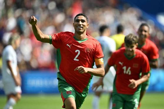 Hakimi es uno de los refuerzos de lujo de Marruecos en estos Juegos Olímpicos París 2024.