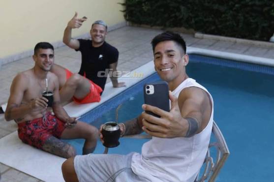 Los argentinos Lucas Campana y Juan Vieyra se hicieron buenos amigos en su estadía por Marathón.