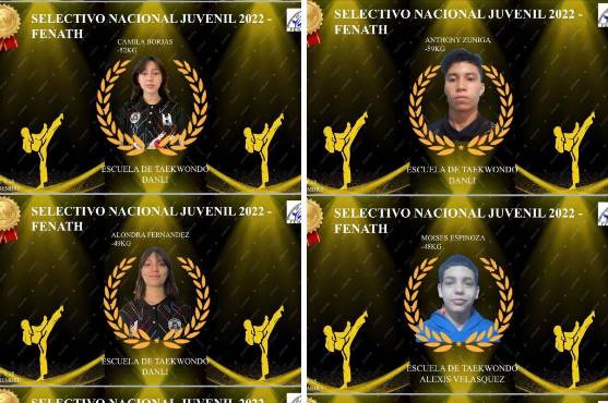 Algunos seleccionados de la categoría juvenil. FOTO: FENATH.