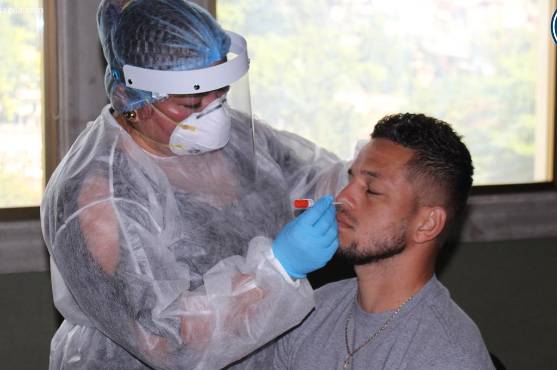 Los futbolistas de Motagua también han sido afectados por Covid-19 en este inicio de año, para el juego ante Honduras Progreso lograron tener a su plantel completo.