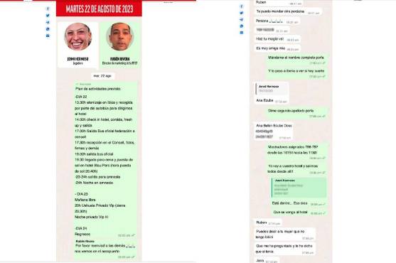 Filtran WhatsApps que dejan mal parada a Jenni Hermoso en el caso contra Luis Rubiales: “¡Haz magia, va!”