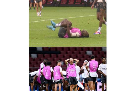 Alarmas en el Real Madrid: se retiró lesionado del entreno y queda fuera de la Supercopa