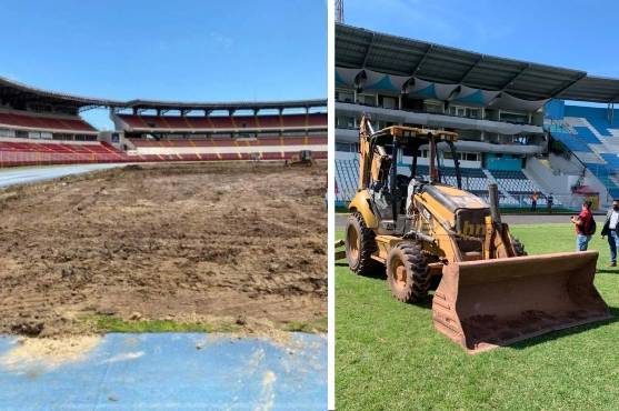 Así como en el Rommel Fernández, el estadio Nacional de Tegucigalpa iniciará su proceso de grama híbrida desde cero: ¡le removerán todo!