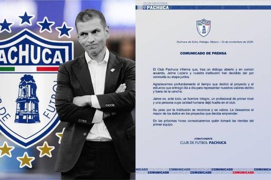 Jaime Lozano ya no seguirá entrenando a Pachuca. Este es el comunicado oficial del equipo tuzo.