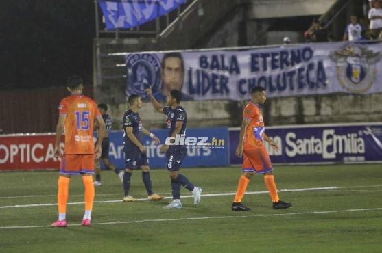 Jonathan Argueta marcó su primer gol en la Liga Nacional de Honduras. Foto: Alex Pérez.