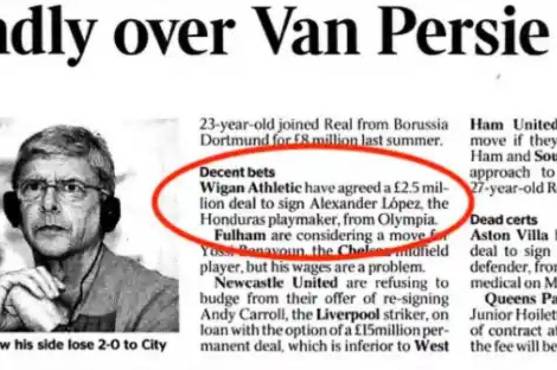 Artículo que se publicó en los diarios internacionales.