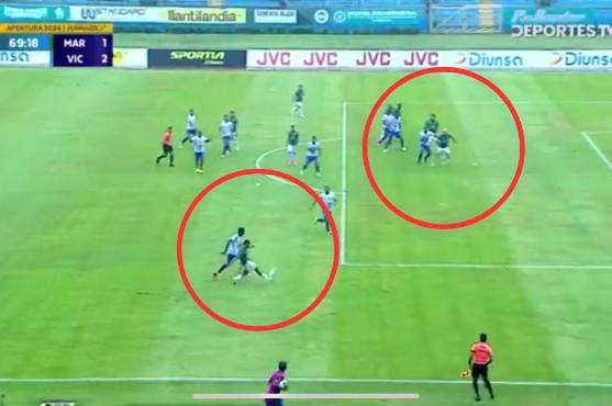 ¡Offside, piscinazo y penal no pitado! El triple error arbitral en la primera fecha del Apertura: ocurrió en el Marathón - Victoria
