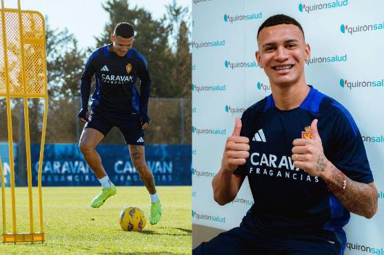 Lo que pasó con el hondureño Kervin Arriaga este lunes en el Real Zaragoza: ¿cuándo debuta en la segunda de España?