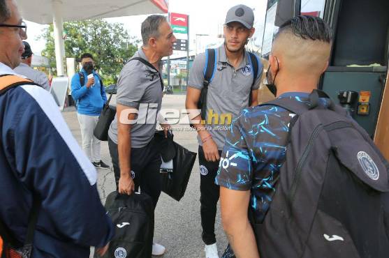 Motagua viajó rumbo a Panamá donde el miércoles chocarán ante el Tauro. Foto: Estalin Irías