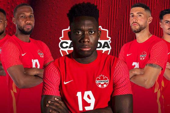 Así es el actual uniforme de la selección de Canadá, el cual sera el mismo que usara en el Mundial de Qatar.