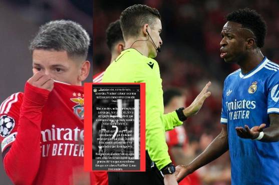 Vinicius estalla y lanza fuerte comunicado contra Prestianni: Los racistas son cobardes; tiene protección de otros