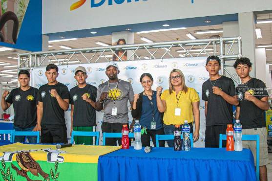 Conferencia de prensa por parte de Deportes de la Municipalidad de San Pedro Sula. Foto: Gerencia de Deportes SPS.