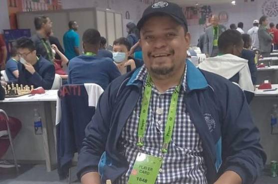 Marcio Villanueva es un ajedrecista que ya lleva muchos años practicando el deporte.