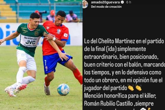 El mensaje de Amado Guevara al Chelito Martínez.