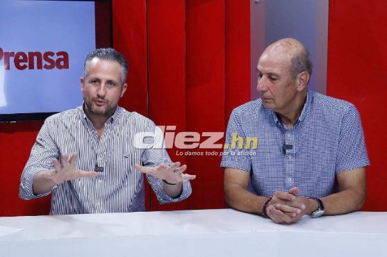 Elías Burbara y Miguel Falero hablaron del clásico Real España-Marathón. Foto Diez: Neptalí Romero
