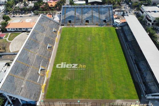 La cancha del Morazán está contaminada con hongos y hasta hay gusanos. Fotos: Neptalí Romero.