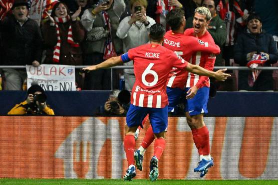 Griezmann gritó a todo pulmón su gol ante el Celtic. FOTO: AFP