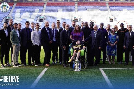 Hendry Thomas y Maynor Figueroa entre las leyendas del Wigan de Inglaterra,