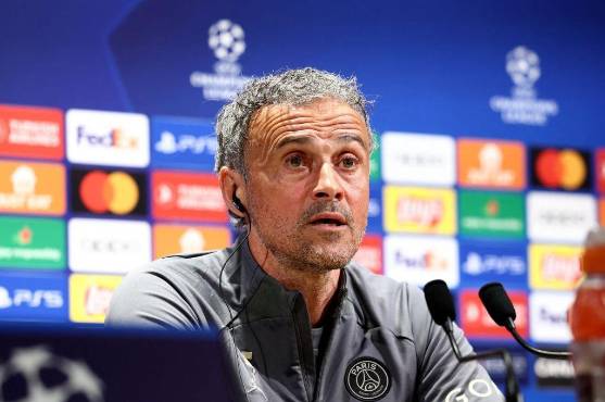 Luis Enrique en la conferencia de prensa previo al duelo entre PSG y Barcelona.