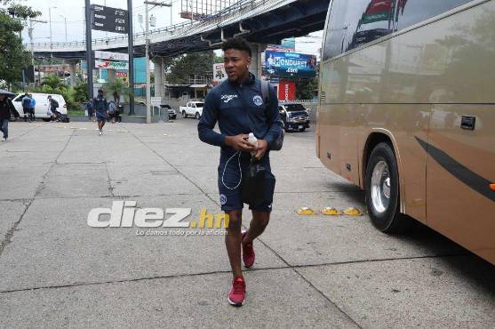 Yeison Mejía previo a su salida a Olancho para enfrentar a Potros. Foto: David Romero.