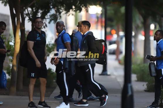Joseph Rosales en su llegada al hotel de concentración de Honduras. Foto: Mauricio Ayala, enviado especial.
