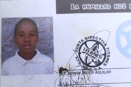 Así lucía el futbolista Bryan Félix a sus diez años.