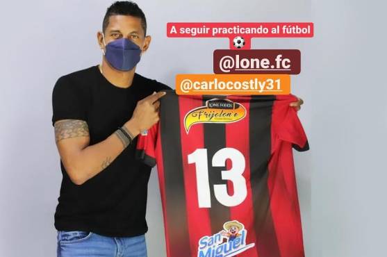 “A seguir practicando fútbol”, así confirmó Costly en sus redes el fichaje con Lone FC.