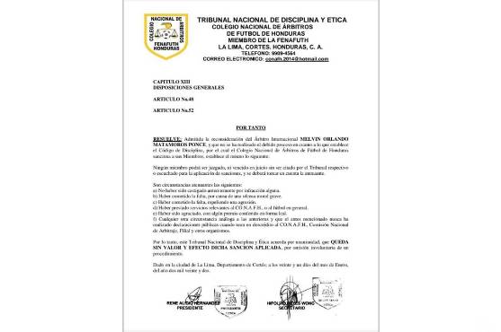 Melvin Matamoros queda habilitado para dirigir en la Liga Nacional de Honduras luego de su suspensión