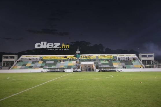 El estadio Carlos Miranda luce así a menos de una hora para el inicio del partido. Foto Diez: Andro Rodríguez