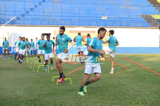 Olancho FC se prepara de la mejor manera para el compromiso del domingo ante Olimpia. Foto: Marvin Salgado
