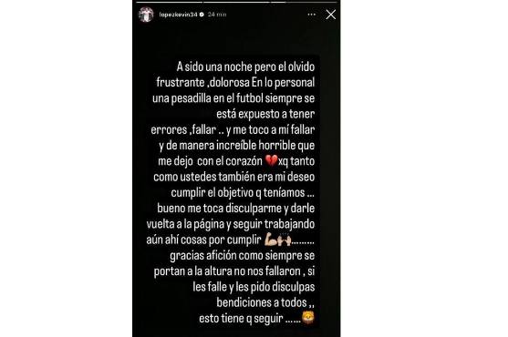 Falló dos penales ante Alajuelense y se echa la culpa de la eliminación: Esta vez me tocó errar a mí de manera increíble...