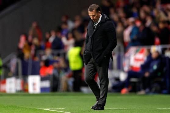 El Celtic de Brendan Rodgers fue goleado y humillado en España por el Atlético de Madrid. FOTO: AFP