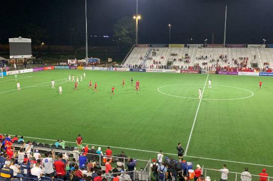 Olimpia y Municipal se enfrentaron por segunda vez en esta gira en Estados Unidos en el Trinity Health Stadium.