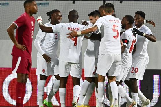 Canadá se impuso ante la anfitriona Qatar y el motivo por el que Jonathan David celebró su gol tapando el logo de Nike