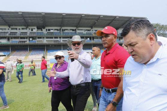 Se espera que el estadio Morazán esté listo en dos meses. Foto: Neptalí Romero