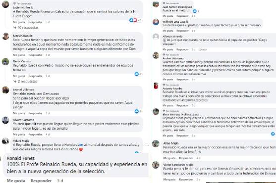 Aficionados piden el regreso de Reinaldo Rueda a Honduras.