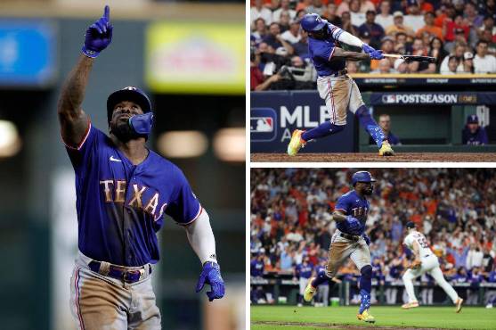 Con un bateó extraordinario de Adolís García, los <b>Rangers de Texas se coronan campeones de la Serie de la Liga Americana (3-4</b>) y se clasifican a la Serie <b>Mundial.</b>