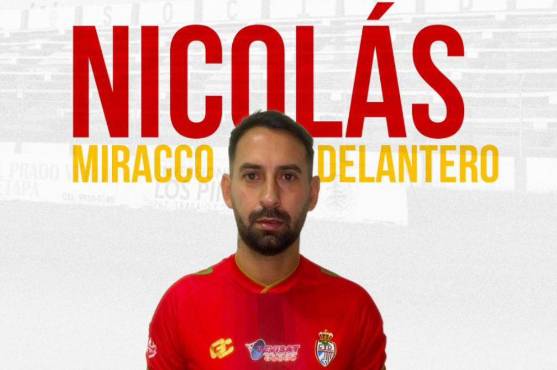 Nicolás Miracco solo disputó 10 minutos ante Olancho.