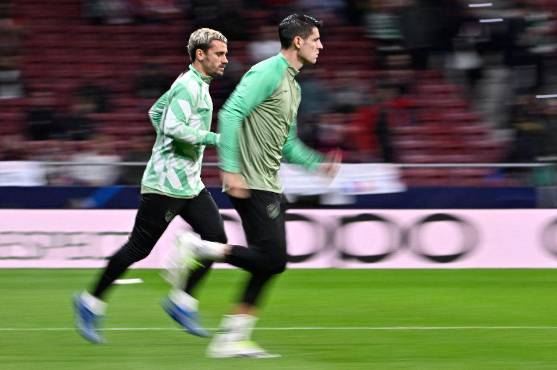 Griezmann y Morata, las grandes armas del Atlético en ataque. Foto: AFP