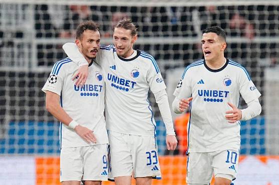 Copenhague tiene opciones de meterse a octavos de final a falta de dos jornadas en la Champions. Foto: AFP